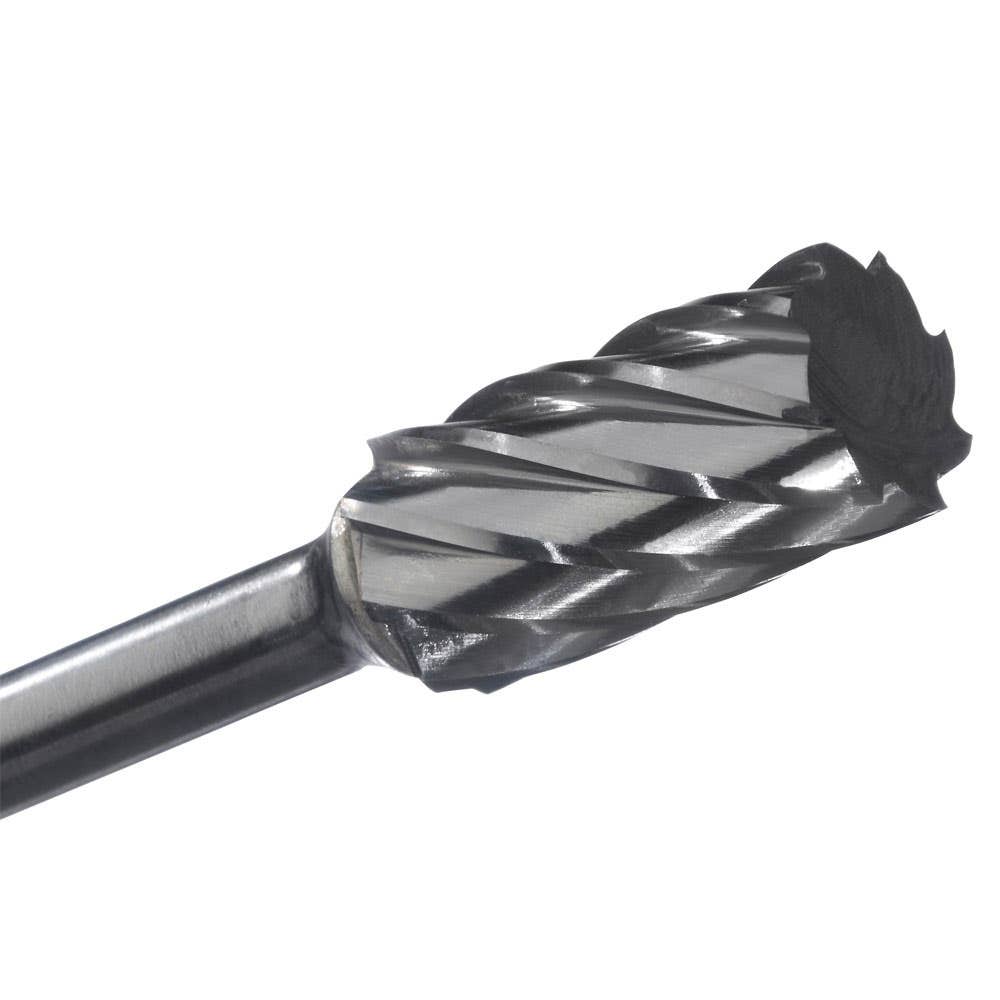 Champion SA7NF Cylinder Shape Carbide Bur for Deburring, 3/4" Cutter Diameter, 1" Length of Cut, Non Ferrous Titanium Nitride Coated
