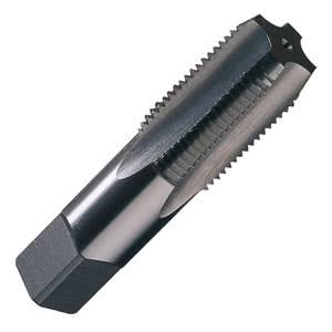 3/8"-18 - 304 Carbon Steel Taper Pipe Tap, NPT, 3/4" Taper/FT., 18 TPI (Threads per Inch), 60 Degree Angle of Threads, Champion 304-3/8-18