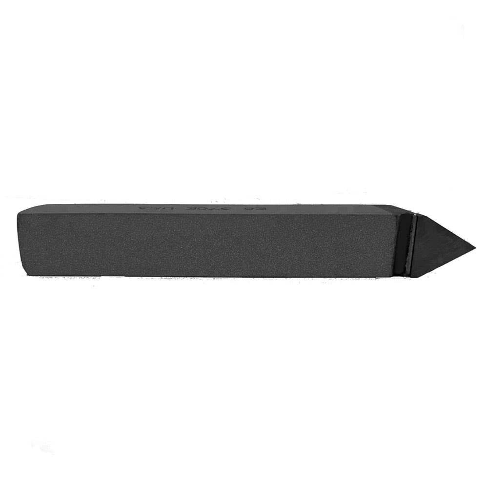 5/8" x 5/8" x 4" - E Brazed Carbide Tool Bit - Threading Tool for Universal Threading 30º Chamfering, Notching & Undercutting, Series 370 Carbide, Champion E10-370