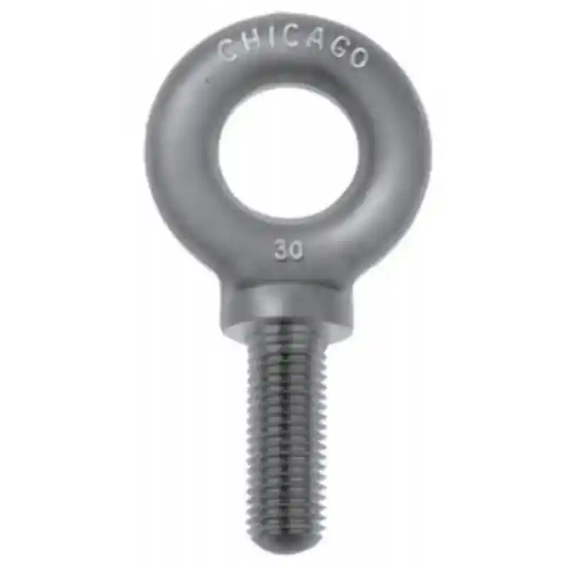 9/16"-12 Machinery Eye Bolt, 1-5/8" Threaded Shank, #26 Shoulder Pattern, Zinc Plated, Chicago Hardware 26065 7 - 1/EA