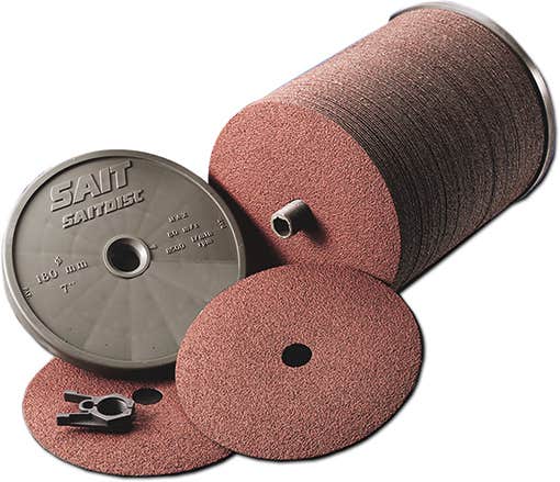 5" x 7/8" Sait AO Aluminum Oxide Grain Fiber Discs, 120 Grit, United Abrasives 52520
