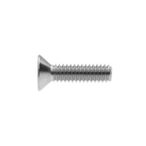 M5-0.8 x 12MM, Tamper-Resistant Pin-In Hex Socket Machine Screws, Flat Head, 18-8 Stainless Steel, Driver Size: 5/32"