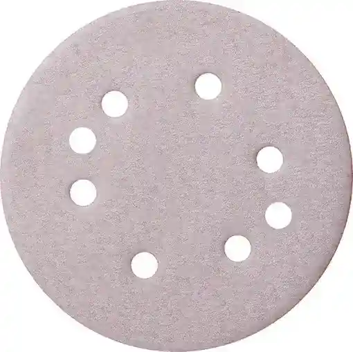 5" 3S Stearated Aluminum Oxide Hook & Loop Paper Discs with 8 Vacuum Holes, 120C Grit - Medium Weight / Low Flexibility, United Abrasives 36562
