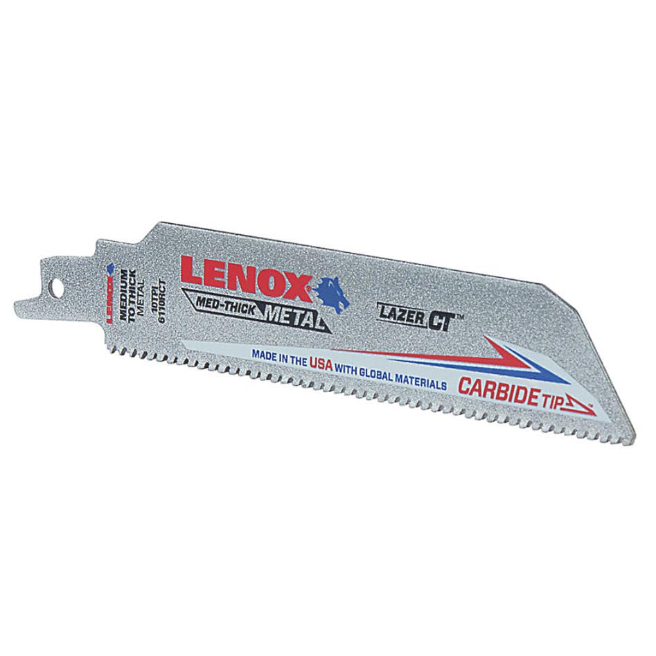 12" x 1" x .050" LAZER CT™ Carbide Tipped Reciprocating Saw Blades, 8 TPI, 12" Length, 1" Width, .050" Thickness
