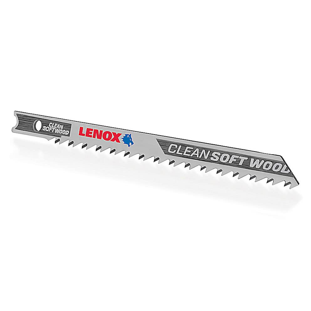 4" x 5/16" x .058 6 TPI LENOX Clean Wood Cutting U-Shank Jig Saw Blades  (3-Pack) -  1990849