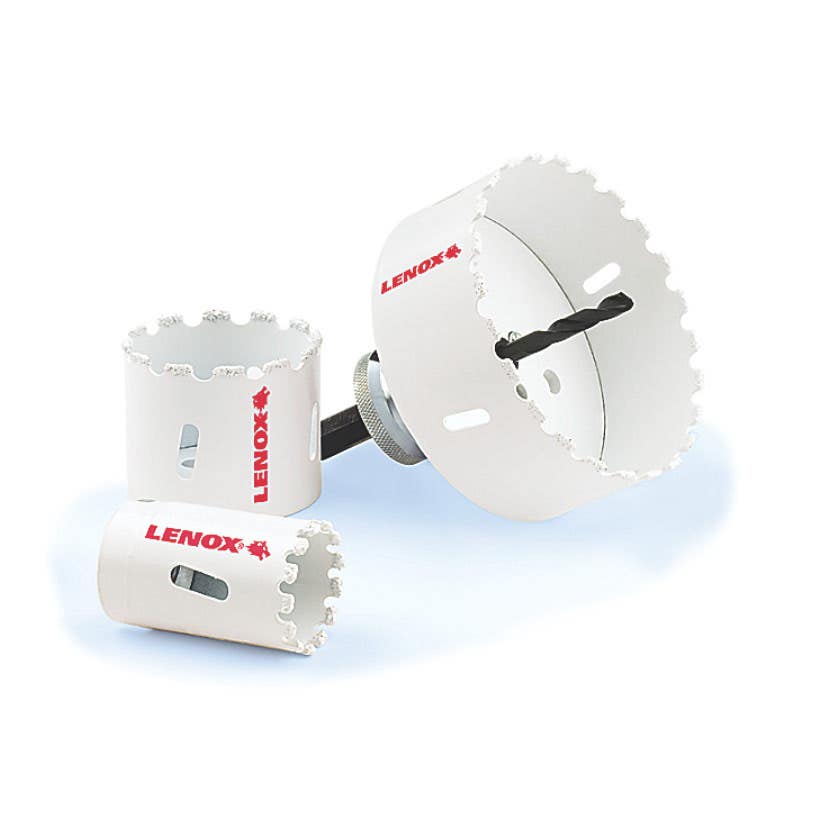Lenox 2-1/2 Carbide Grit Hole Saw, 2 Pipe Entrance, Uses 2L Snap-Back / 2L or 7L Standard Arbors, (1-Pack) - 2994040CG