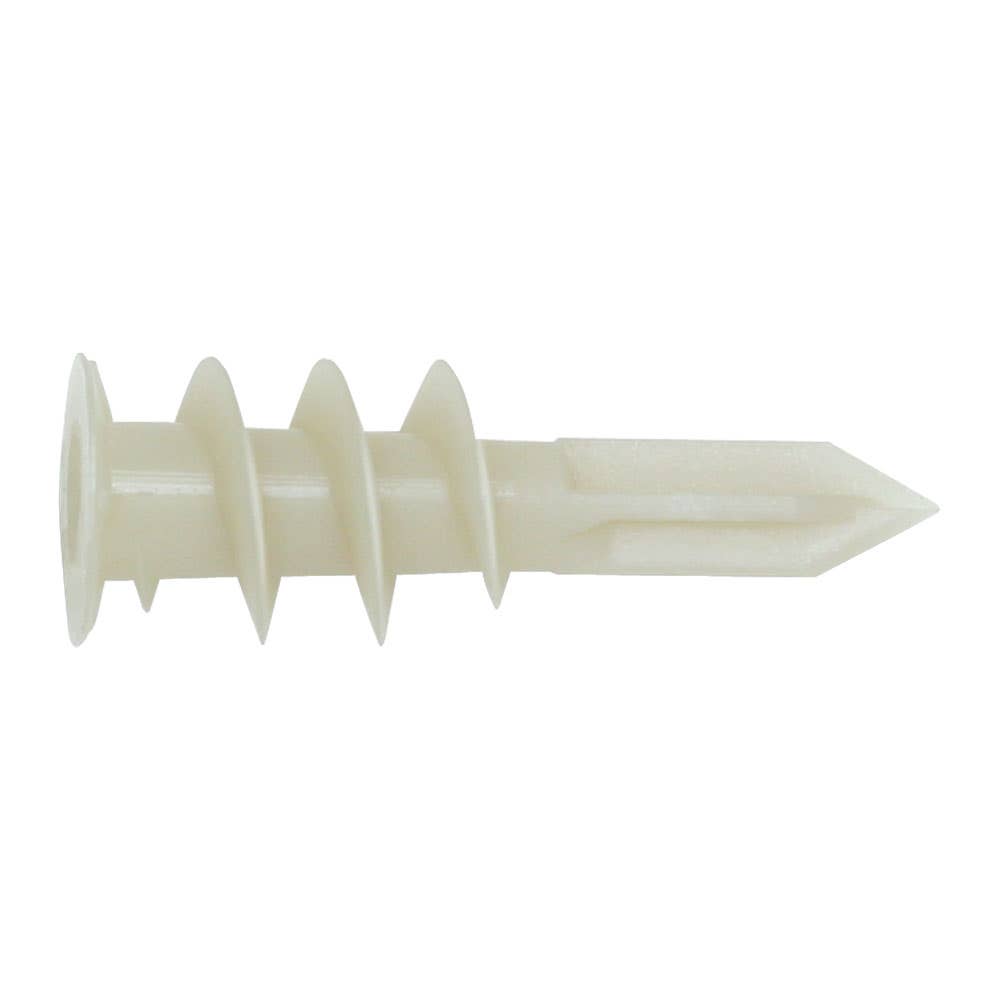 Powers Nylon Zip-It One Piece Self Drilling Wallboard Anchors, 3/8" to 1" Wall Thickness, Nylon, No Screws, 09630-PWR