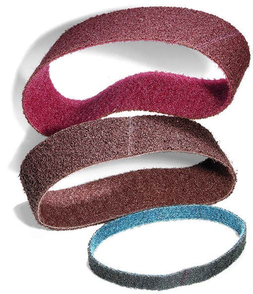 4" x 24" Maroon Non-Woven Belts, General Purpose, United Abrasives 77566