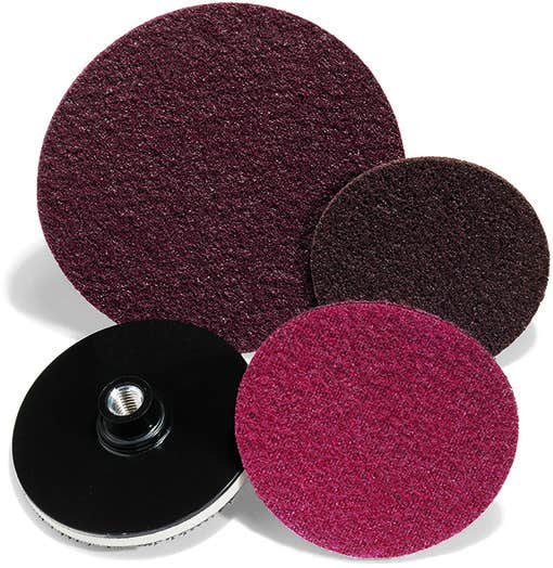 5" Maroonn Non-Woven Deburring & Cleaning Discs, General Purpose, Hook & Loop, United Abrasives 77126