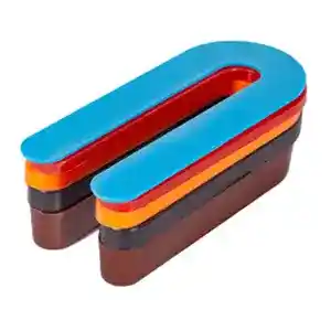 2-5/16" x 3" U Shims, 1/4" Thickness, 13/16" Bolt Hole, Black