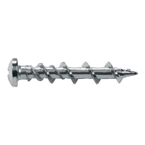 Powers Wall-Dog Universal Light-Duty All Steel One Piece Screw Anchors Kit, 50 Chrome Pan Head Anchors and 1 Phillips Screwdriver