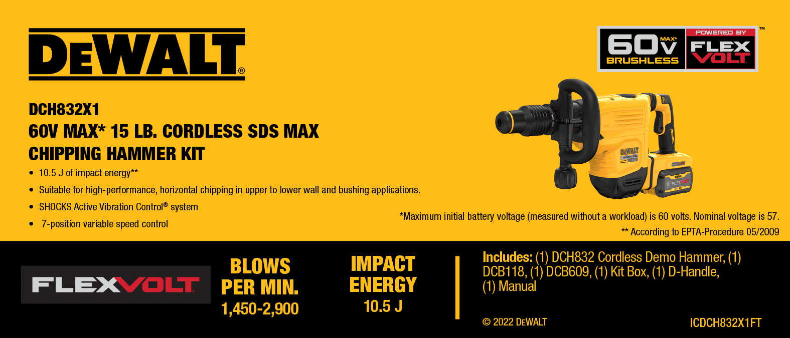 Battery chipping hammer outlet